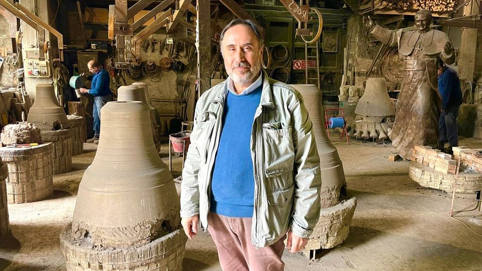 Armando Marineli u svojoj radionici