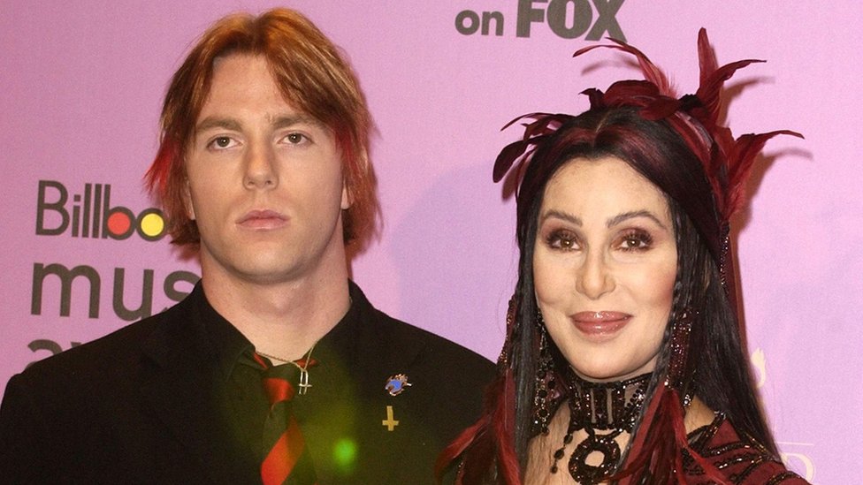 Elijah Blue Allman and Cher pictured in 2002