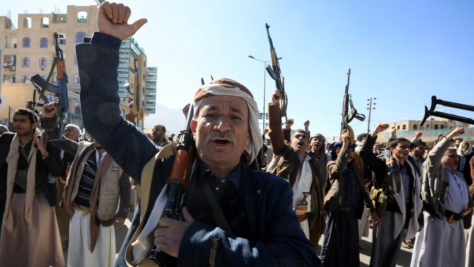 Bliski istok i sukobi: Amerika i Britanija napali jemenske pobunjenike Hute i kažu da je to „akt samoodbrane" 1 Huti, Jemen