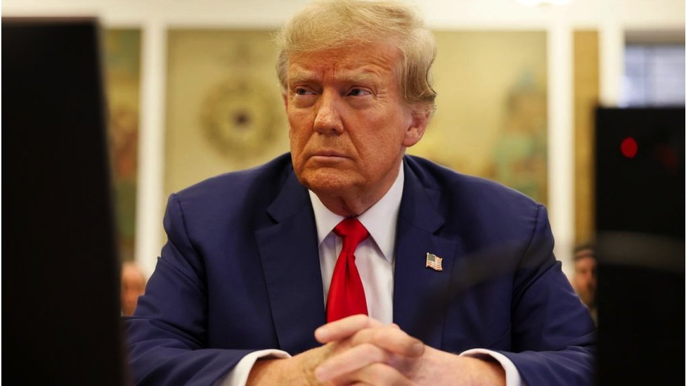 Izbori u Americi: Zašto je Tramp toliko popularan među republikancima 7 Former President Donald Trump's New York Civil Fraud Trial taken on 11 January 2024