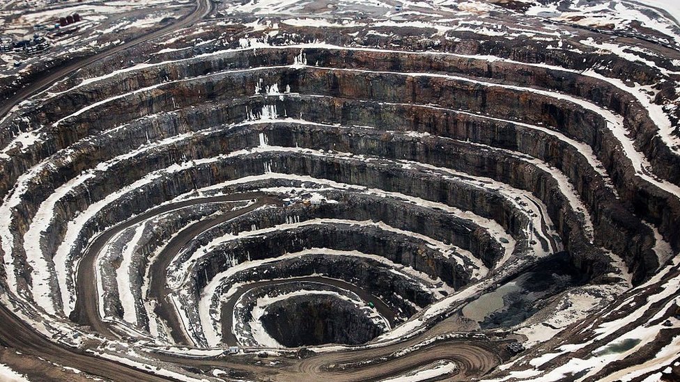 Rudnik dijamanata Diavik u Severozapadnoj teritoriji, Kanada, maj 2016.