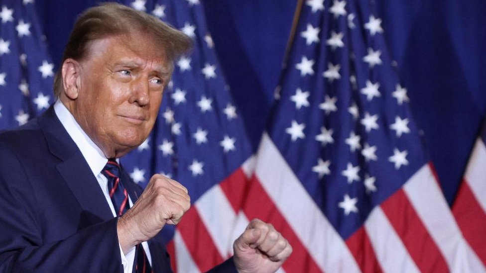 Izbori u Americi: Tramp pobedio i na drugom unutarstranačkom glasanju u državi Nju Hempšir 1 Image shows Donald Trump in New Hampshire