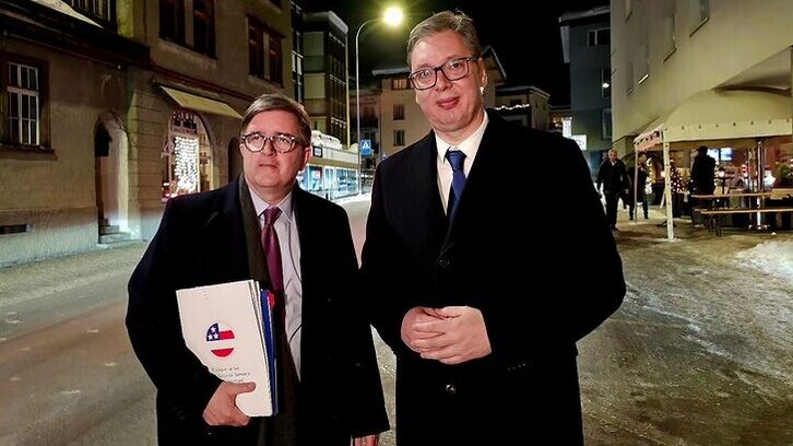 Vučić se u Davosu sastao sa Džejmsom O'Brajanom: Za Srbiju je važno da sa SAD izgradi odnose većeg poverenja i saradnje u budućnosti 1