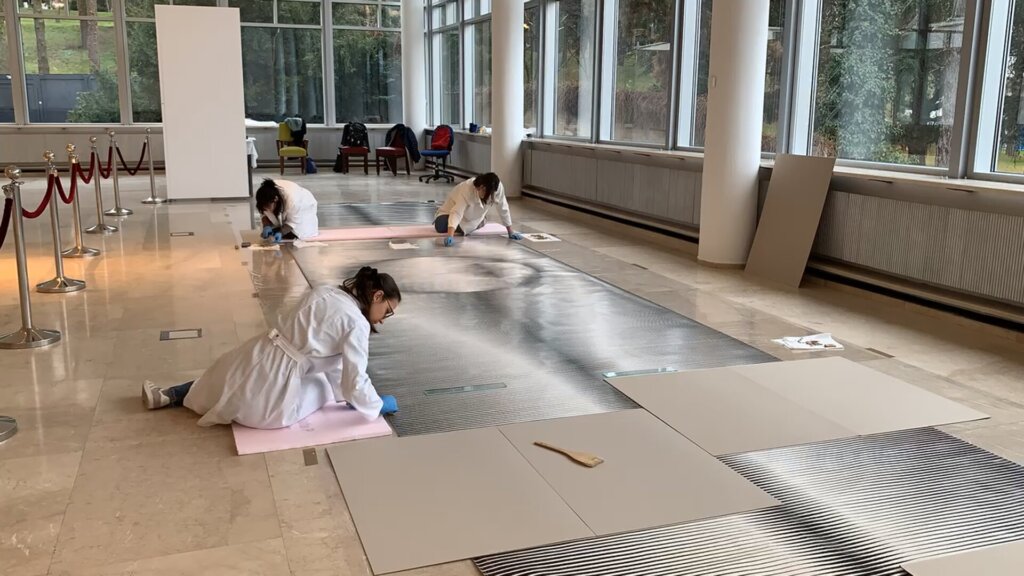 Konzervacija jednog od najvećih crteža u Jugoslaviji u Muzeju 25. maj 2 Konzervacija jednog od najvećih crteža u Jugoslaviji u Muzeju 25. maj 1