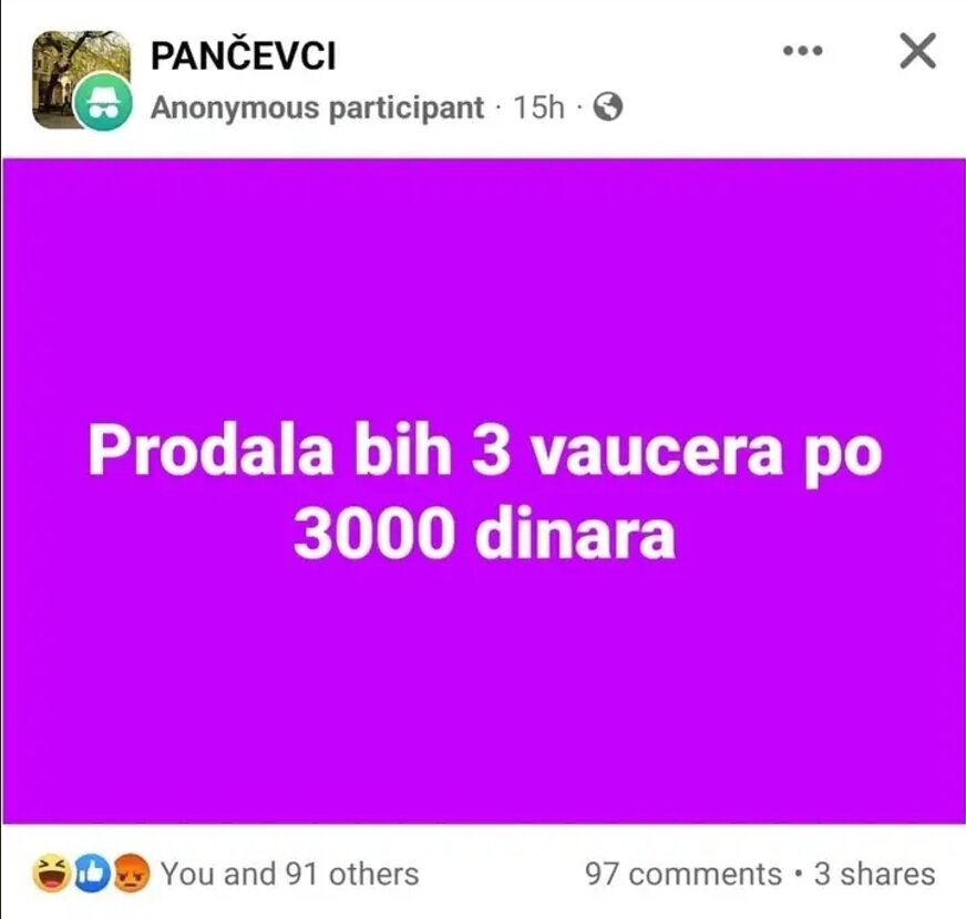 Turistički vaučeri već na "crnom" tržištu: U oglasima se nude za 3.000 dinara 2