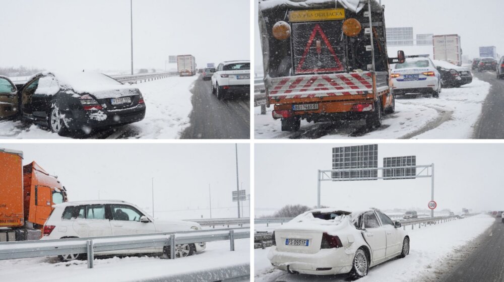 Sneg sa sobom doneo i kolaps u saobraćaju: Na više mesta u Srbiji saobraćajne nesreće (FOTO) 1