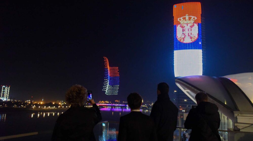 ANA BRNABIĆ POSMATRALA VATROMET POVODOM DANA DRZAVNOSTI