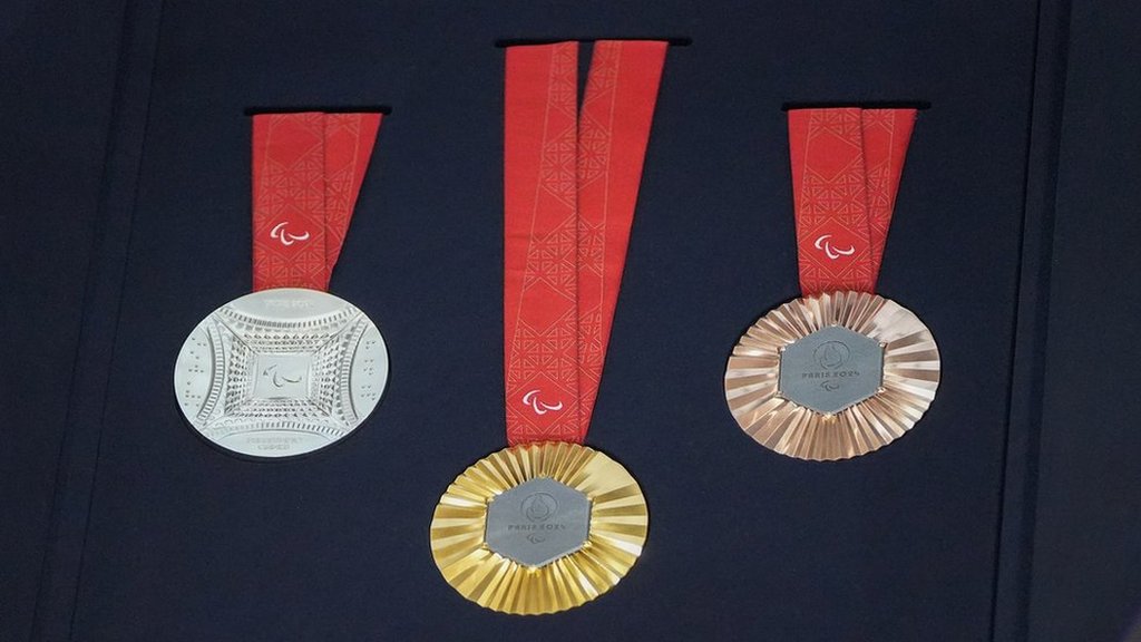 Gold, silver and bronze Paralympic medals for Paris 2024