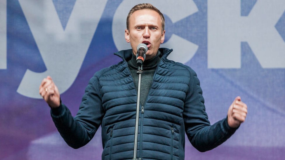 Navalny në një miting në Moskë në 2019