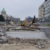 Kako izgleda rušenje fontane i radovi na Trgu Nikole Pašića? (FOTO, VIDEO) 4