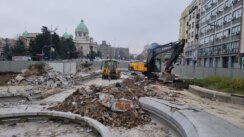 Kako izgleda rušenje fontane i radovi na Trgu Nikole Pašića? (FOTO, VIDEO) 4