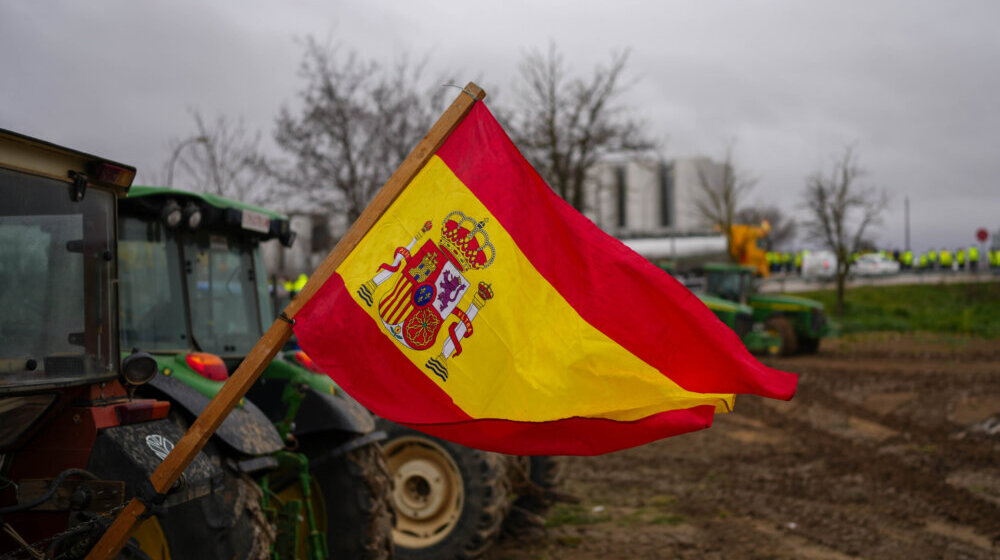 Španski poljoprivrednici traktorima krenuli na protest u Madridu 10