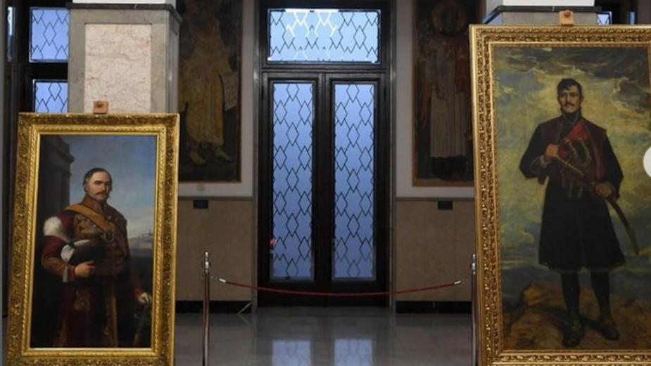 U Predsedništvu prvi put izložene zajedno slike Karađorđa i kneza Miloša Obrenovića 1