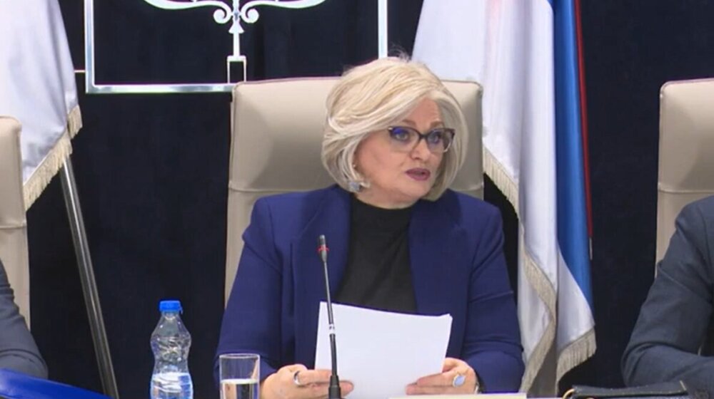 Jorgovanka Tabaković na sastanku konstituence Švajcarske u MMF 1