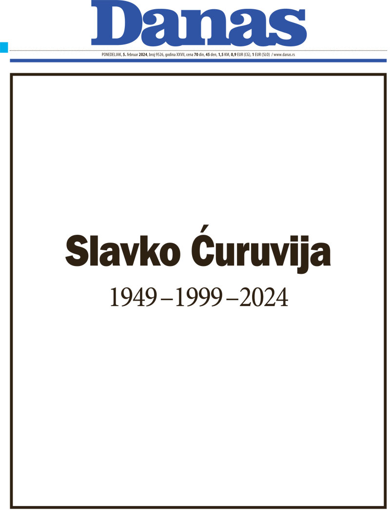 Naslovna strana za 5. februar 2024. 1