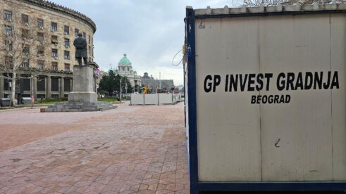 Trg Nikole Pašića u pripremni za rekonstrukciju (FOTO) 8