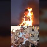 Lutke sa likom Vučića i Putina spaljene u Hrvatskoj 4