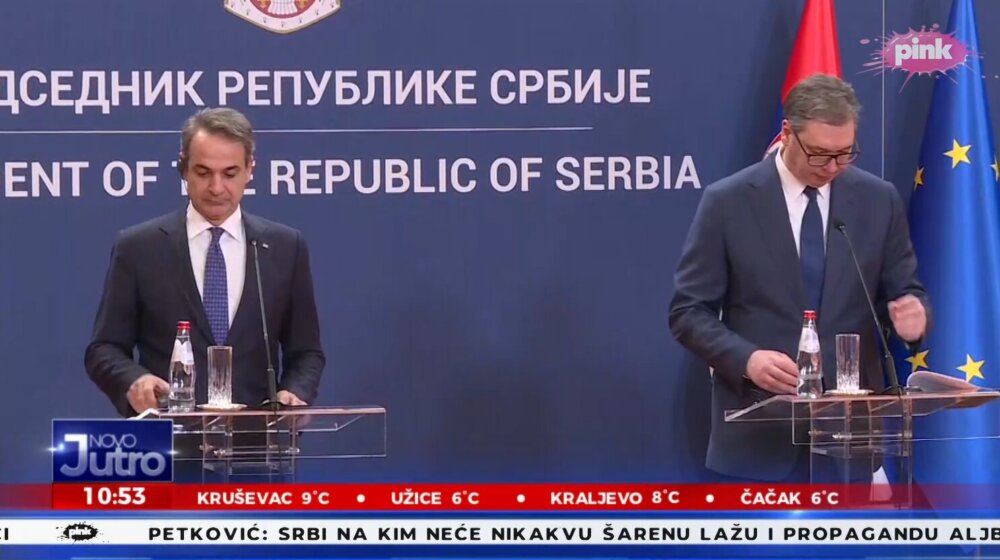 Vučić posle sastanka sa Micotakisom: Srbija nema problema sa novcem, ali ima sa izgradnjom 1