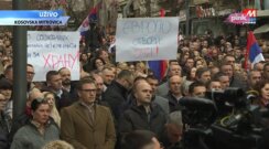 protest srba Sa protesta Srba u Kosovskoj Mitrovici zbog ukidanja dinara poruke međunarodnoj zajednici: Nije lako danas biti Srbin, ukidaju nam parče hleba 8