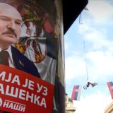 Plakati podrške Aleksandru Lukašenku u Beogradu 2