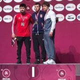 Evropsko prvenstvo u rvanju: Ukrajinac Belenjuk odbio zajedničko fotografisanje osvajača medalja, jer je zlatni srpski rvač Rus 7