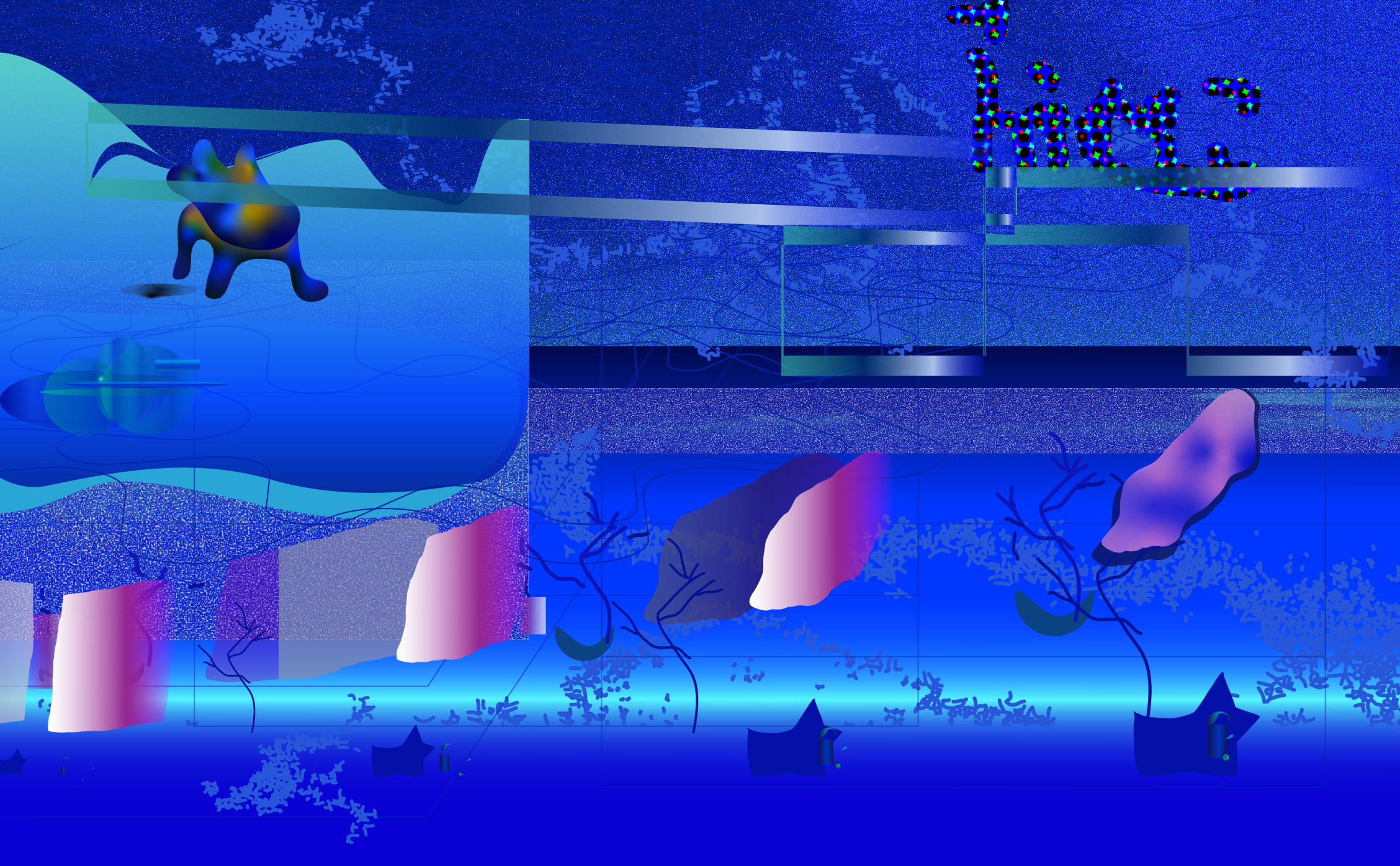 Izložba "There's a ship that sails by my window" umetnika Aleksandra Radičevića: Plavi ambijent, prostor izvan sna i jave 3