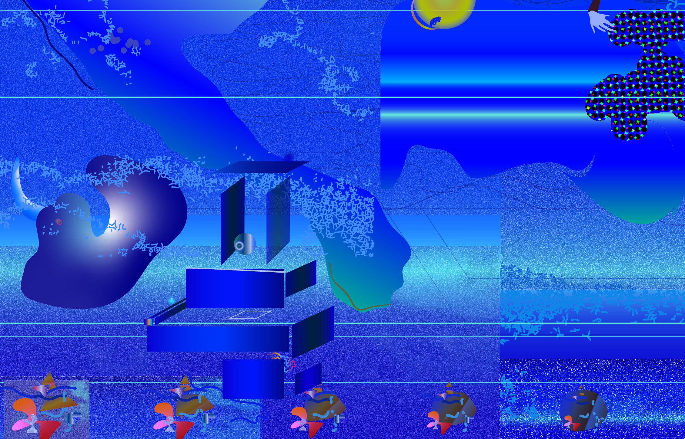 Izložba "There's a ship that sails by my window" umetnika Aleksandra Radičevića: Plavi ambijent, prostor izvan sna i jave 2