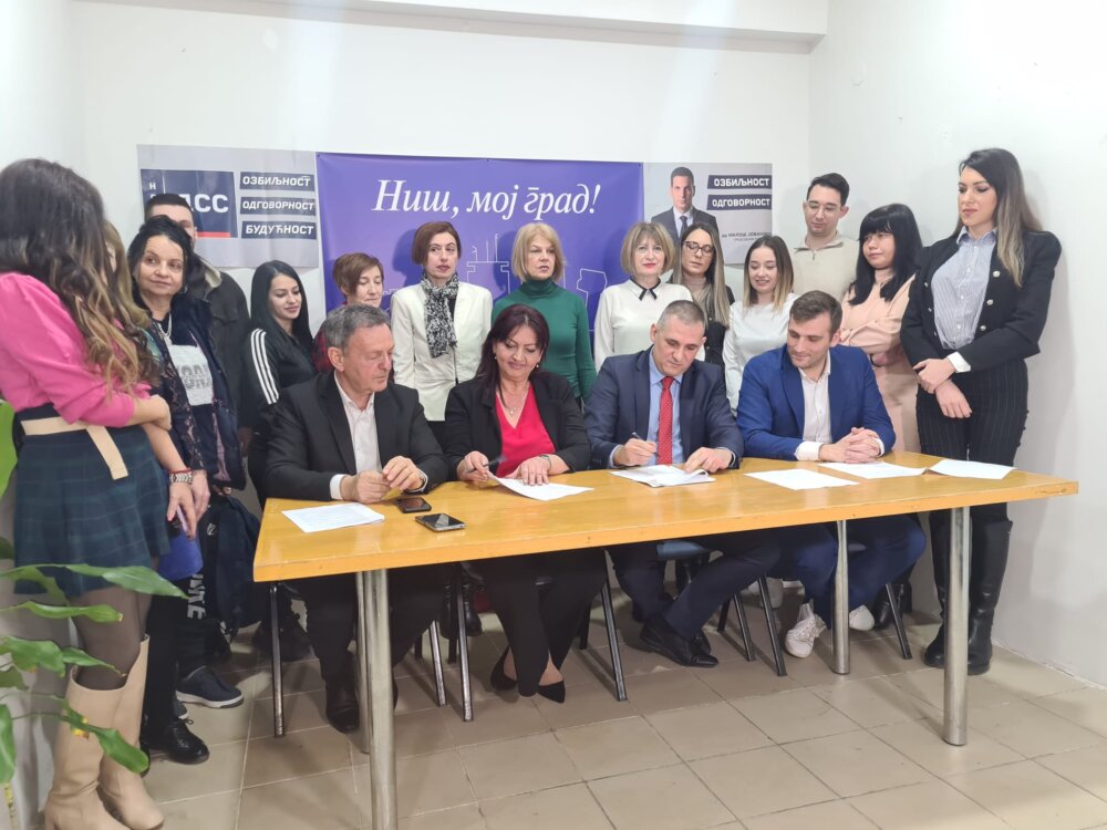 Nova DSS i koalicija "Niš moj grad" zajednički će nastupiti na lokalnim izborima ove godine 2