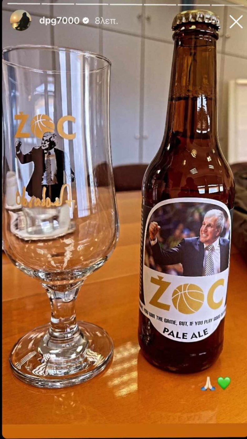 Uzdravlje Željku Obradoviću: Čačansko pivo Žoc na stolu gazde Panatinaikosa (FOTO) 2