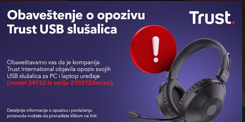 Oglasila se kompanija koja je uvozila USB slušalice koje su zabranjene u Srbiji zbog rizika od oštećenja reproduktivnog sistema 2