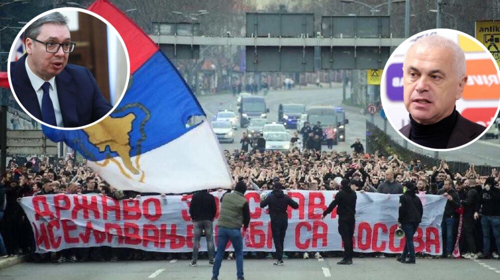 Navijači Zvezde p(r)ozivaju državu zbog Kosova, ali ne i glavnog i odgovornog: Ko diriguje severnom tribinom? 1