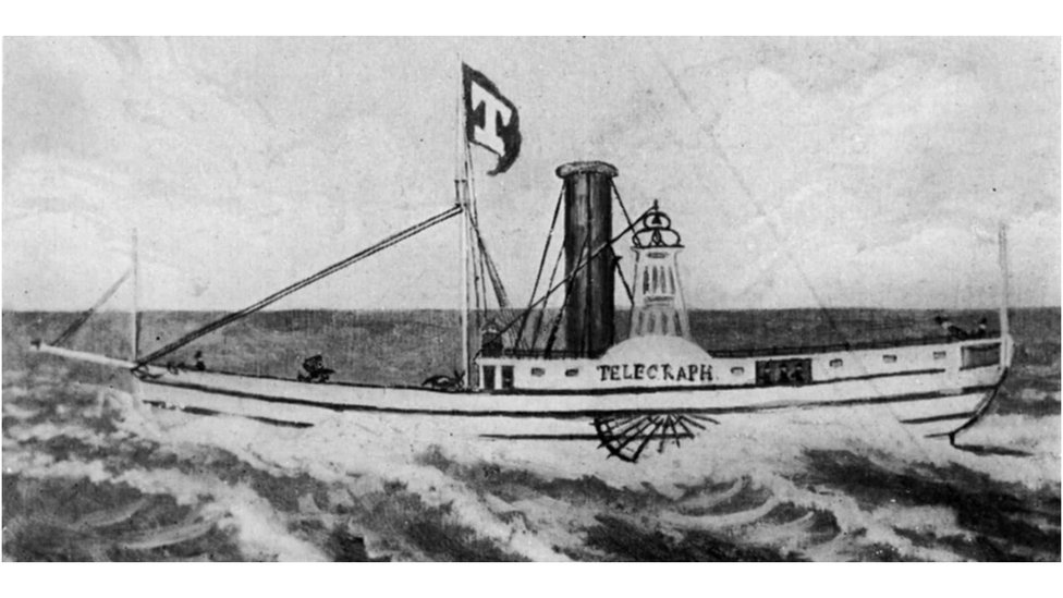 1832 engraving of the boat The Telegraph