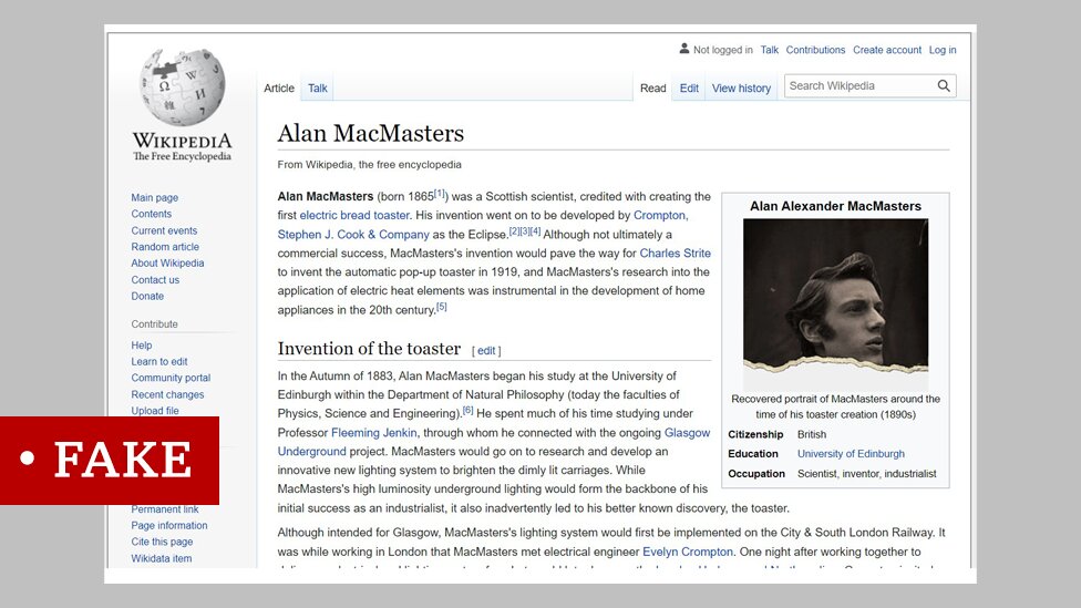Članak o „Alanu Mekmastersu", Vikipedija