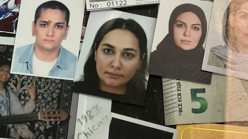 Iran: Ilegalni svet rejvova i dve Iranke za di-džej pultom koje drmaju plesni podijum i tabue 8 Several passport photos of Nesa Azadikhah