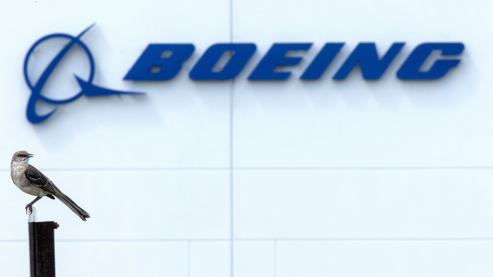 The sign outside Boeing HQ in Florida