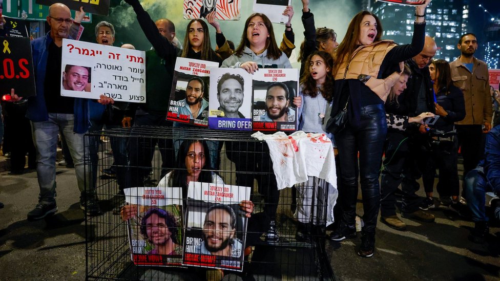 Izrael i Palestinci: Rođaci zarobljenih Izraelaca uhapšeni na protestu zbog prekida pregovora u Gazi 1 Izrael, Gaza, protesti