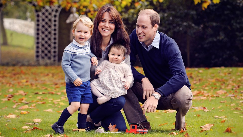 The Duke and Duchess of Cambridge and their two children