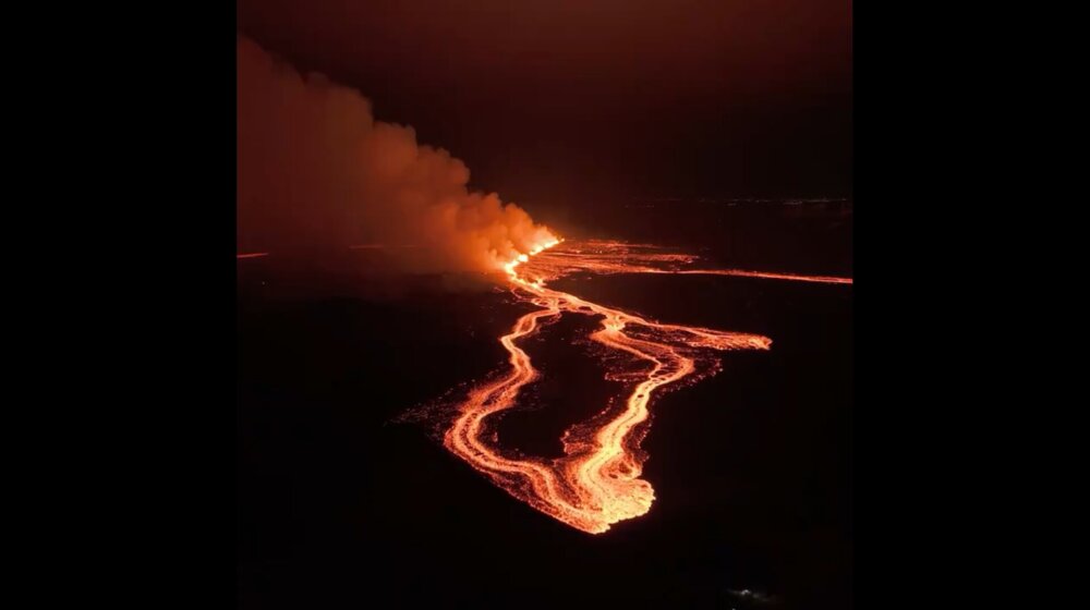 (VIDEO) Crveno nebo i reke lave: Na Islandu vanredno stanje nakon erupcije vulkana 1