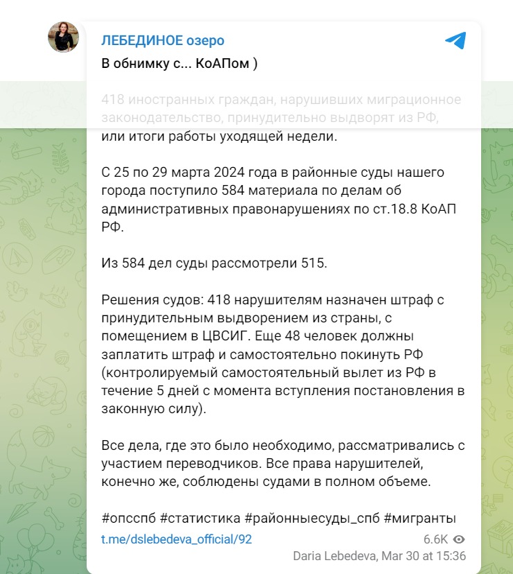 Moscow Times: Za manje od nedelju dana iz Rusije proterano 466 stranaca 2 Moscow Times: Za manje od nedelju dana iz Rusije proterano 466 stranaca 2