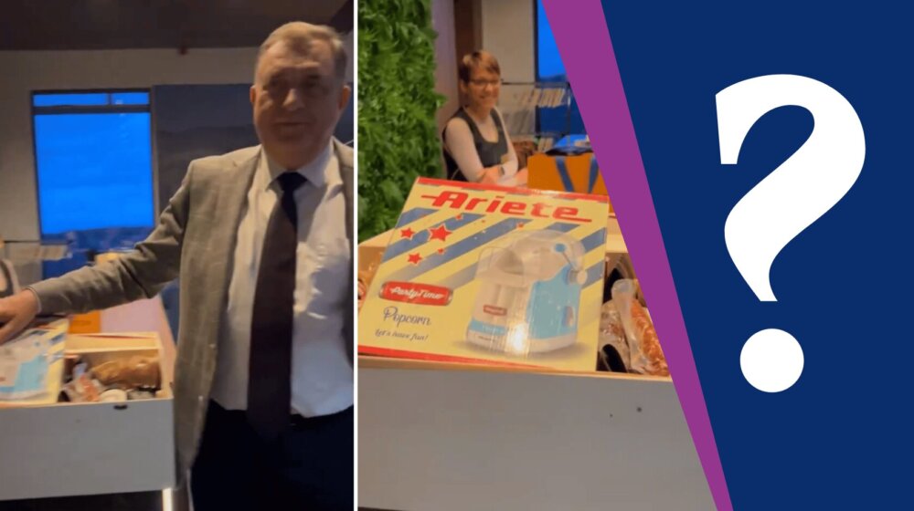 "U kokicama ćemo uživati kad Dodik i Vučić budu krivično gonjeni": Kako sagovornici Danasa vide aparat za kokice koji je za rođendan predsednik Srbije poklonio lideru RS? 1