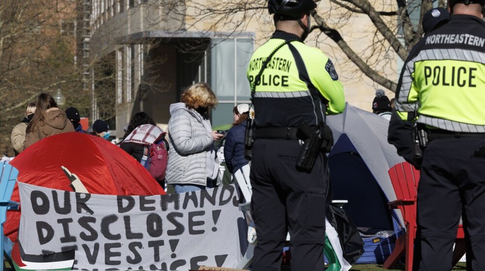 Privedeno 100 učesnika propalestinskih demonstracija na univerzitetu u Bostonu 10
