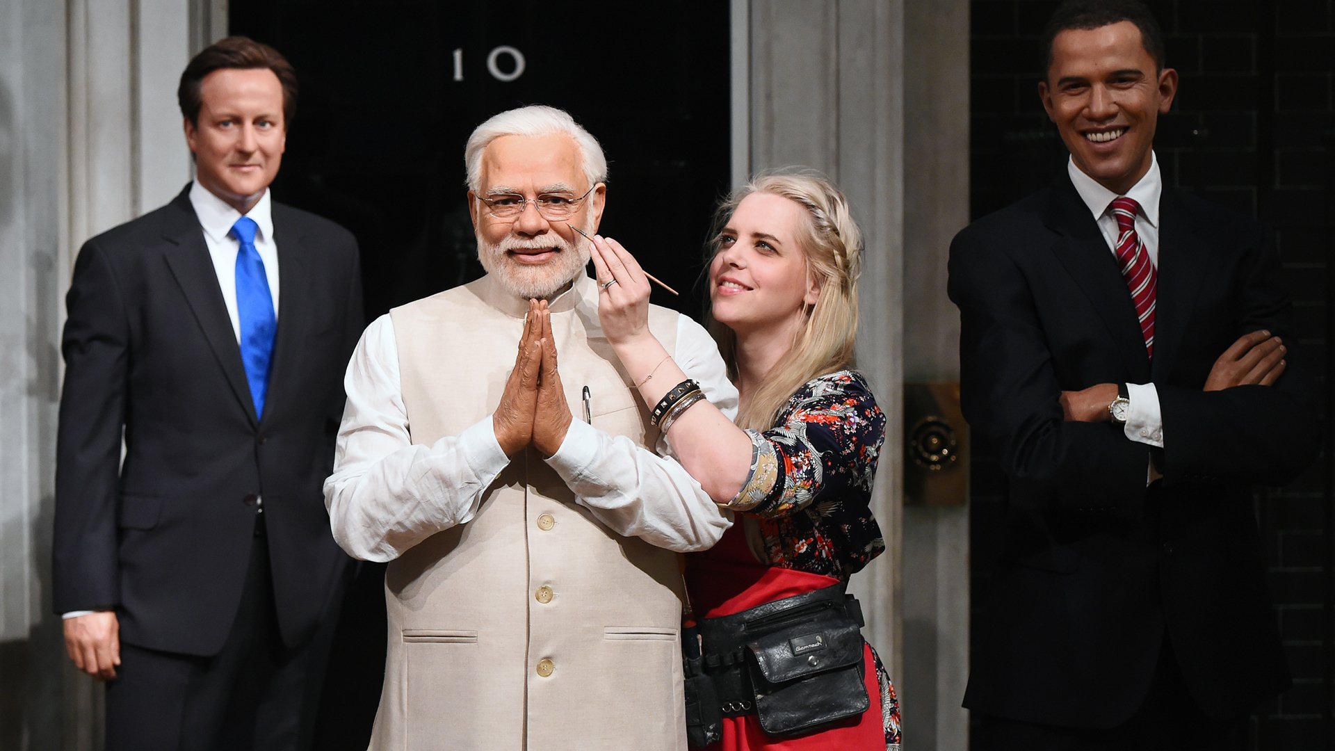 Voštana figura indijskog premijera u muzeju Madam Tiso