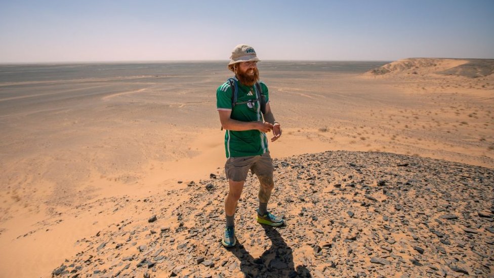 Russell Cook in the Sahara Desert