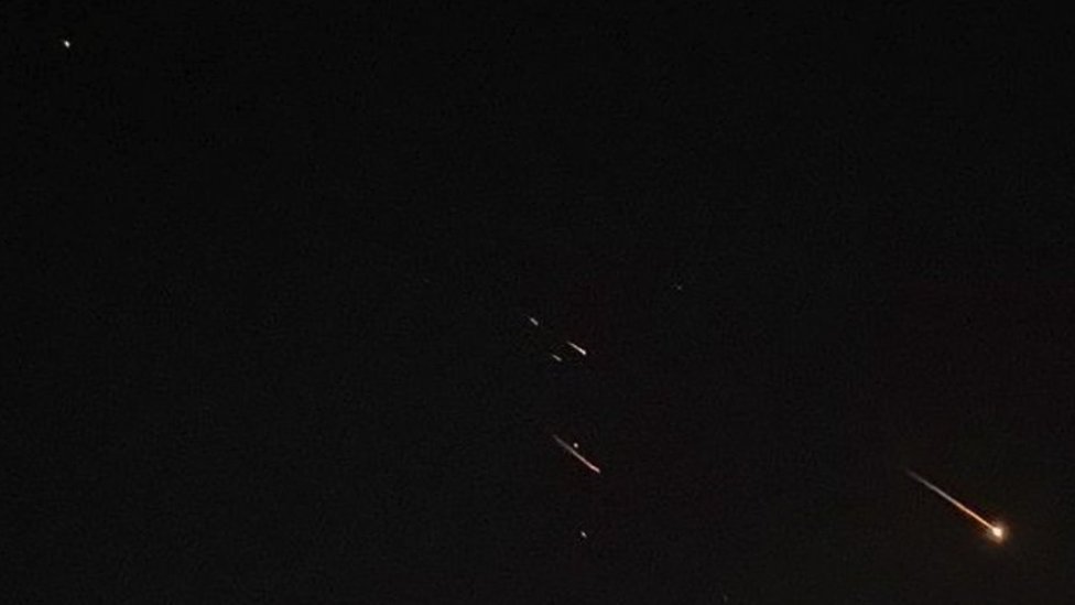 Missiles or drones raining down on Israel
