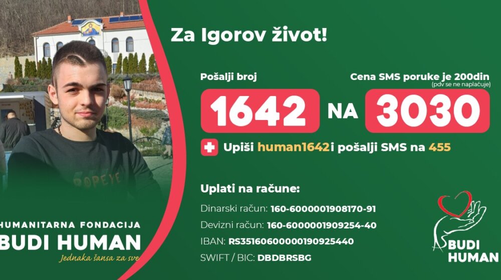 Igoru Brkiću (17) kome je dijagnostikovan tumor mozga hitno potrebna sredstva za nastavak lečenja 1