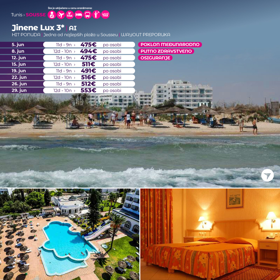 8, 11 ili 12 dana avionom na Afričkom Mediteranu već od 449€: Otkrijte! 18 8, 11 ili 12 dana avionom na Afričkom Mediteranu već od 449€: Otkrijte! 10