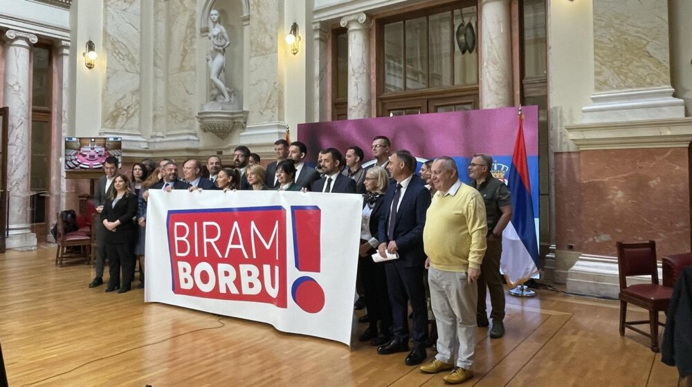 Deo opozicije koji izlazi na izbore predstavlja dalji plan delovanja: Novi slogan Biram borbu 1