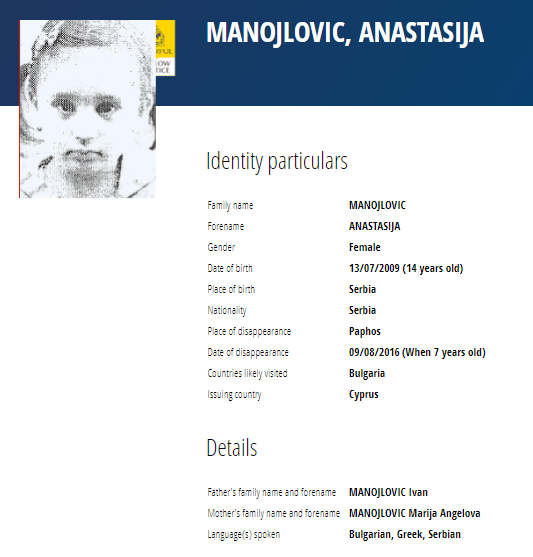 Žuta Interpol poternica: Ko se sve iz Srbije nalazi na listi nestalih osoba? 4 Žuta Interpol poternica: Ko se sve iz Srbije nalazi na listi nestalih osoba? 4