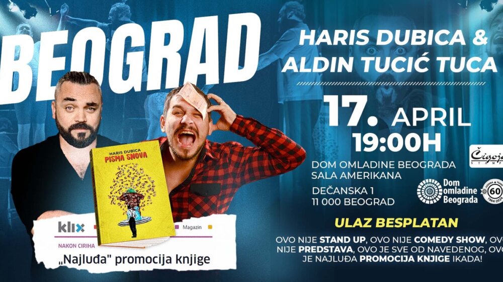 Najluđa promocija knjige ikada: „Pisma snova“ Harisa Dubice 1