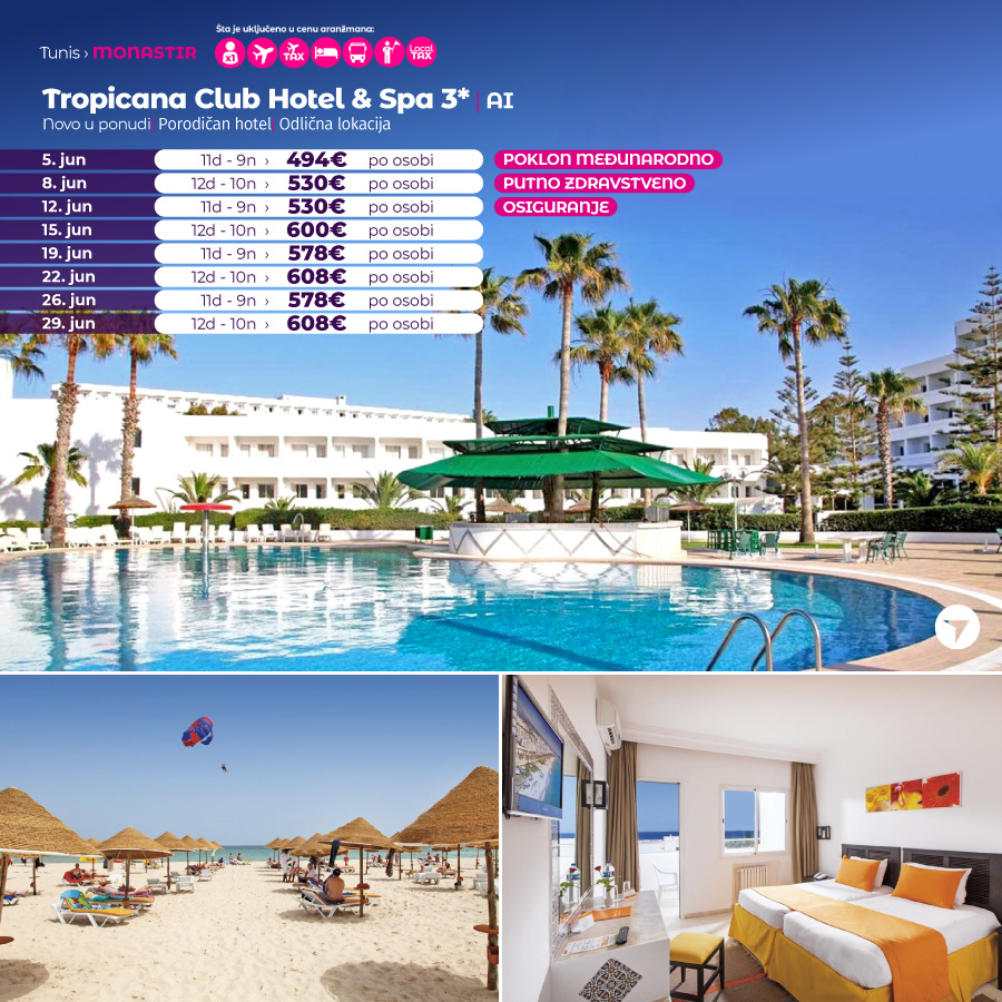 8, 11 ili 12 dana avionom na Afričkom Mediteranu već od 449€: Otkrijte! 15 8, 11 ili 12 dana avionom na Afričkom Mediteranu već od 449€: Otkrijte! 7